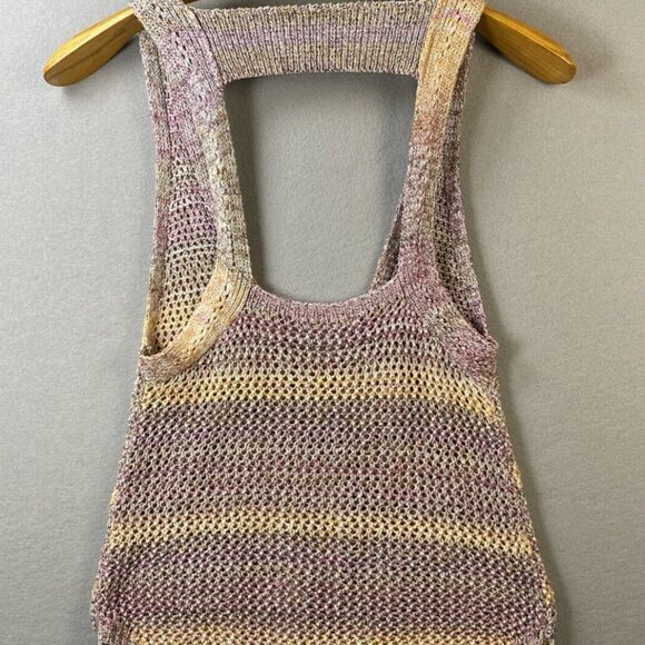 We The Free People SMALL Under‎ The Starlight Tank Top In Sunset Combo Open Back - Picture 6 of 7